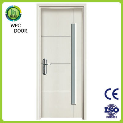 Un bon prix. Porte vitrée en WPC, porte composite creuse durable, résistante à l'humidité et à la pourriture, idéale pour les intérieurs résidentiels et commerciaux en ligne