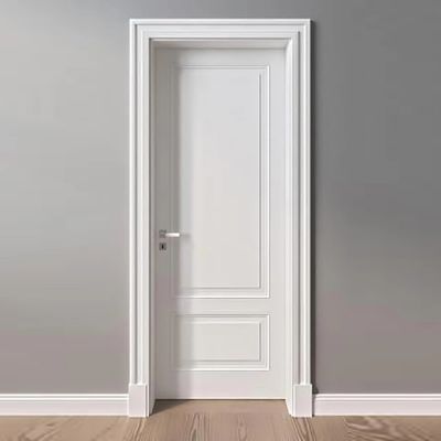 Un bon prix. Le PVC affleurant de personnalisation peignant le formaldéhyde de porte de WPC libre imperméabilisent en ligne