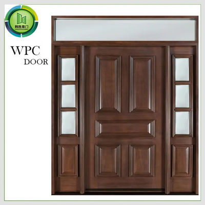 Un bon prix. Portes en verre de glissement extérieures d'anti termites, porte en verre d'entrée de WPC en ligne