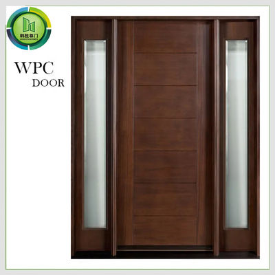 Un bon prix. Le double PVC résidentiel en verre composé de porte coulissante de WPC a stratifié le finissage extérieur en ligne