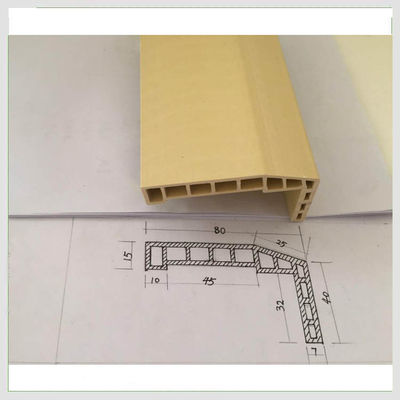 Un bon prix. Bord biseauté résistant au feu d'architrave de cadre de porte WPC résistant aux termites en ligne