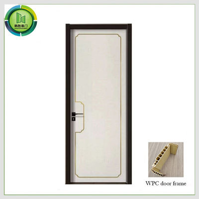 Un bon prix. Réduction saine en bois de portes internes imperméables de WPC UPVC pour la salle de bains en ligne