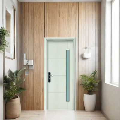 Un bon prix. Porte en verre WPC durable avec panneaux composites creux pour une meilleure isolation thermique et une résistance à l'humidité et à la pourriture en ligne