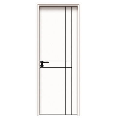 Un bon prix. Porte creuse en composite bois-plastique (WPC) laminé PVC de 45 mm d'épaisseur avec isolation phonique de 30 dB pour intérieurs modernes en ligne