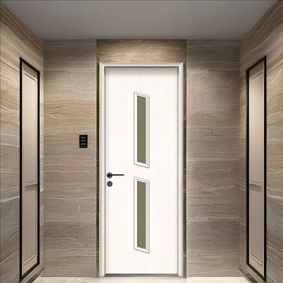 Un bon prix. Porte en WPC (composite bois-plastique) écologique de 35/45mm d'épaisseur avec verre, résistante aux termites et isolante thermiquement, pour espaces modernes en ligne