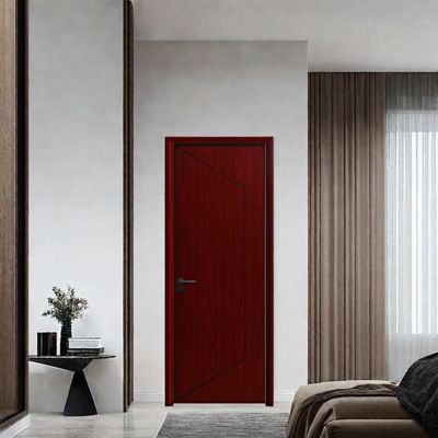 Porte intérieure moderne en WPC et porte creuse composite avec installation facile, taille standard 2100*800*45mm et épaisseur 35/45mm