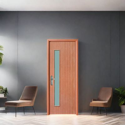 Un bon prix. Porte vitrée en composite bois-plastique (WPC) insonorisée et isolée thermiquement, adaptée aux intérieurs résidentiels et commerciaux, avec une construction durable en ligne