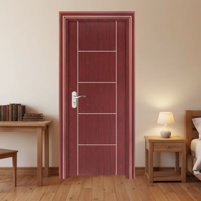 Porte intérieure WPC personnalisable avec résistance à l'humidité et isolation phonique pour maisons modernes