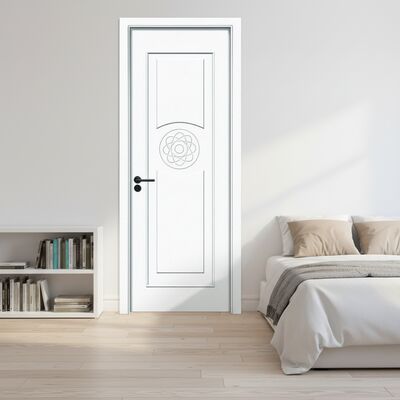 Porte WPC peinte, porte intérieure écologique avec conception insonorisée, résistance à l'humidité et traitements de surface personnalisables