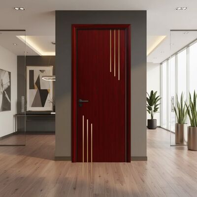 Un bon prix. Porte creuse WPC Porte composite à faible entretien et haute durabilité Convient pour l'intérieur résidentiel et commercial en ligne