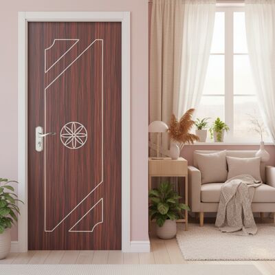Un bon prix. Porte composite creuse de porte intérieure WPC résistante à l'humidité avec isolation thermique pour intérieur résidentiel et commercial en ligne