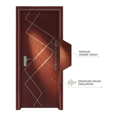 Un bon prix. Porte intérieure en plastique WPC en WPC de style moderne Durable et résistant à l'eau Parfait pour les espaces commerciaux résidentiels en ligne