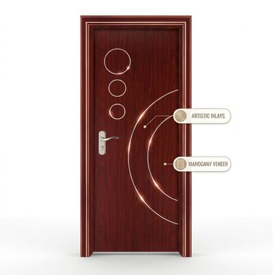 Un bon prix. Porte intérieure à charnière avec WPC Mode moderne style simple conçu pour répondre aux exigences des conceptions architecturales modernes en ligne