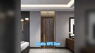 Entretien résistant à l'humidité forte de porte creuse de WPC faible
