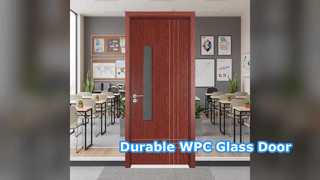 Porte en verre WPC durable insonorisée et résistante à la chaleur