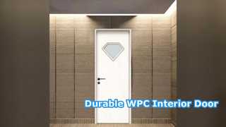 Isolation thermique durable d'entretien de porte creuse de WPC faible