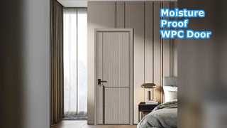 Chaleur résistante à l'humidité de porte creuse durable de WPC isolée