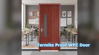 Preuve de moisissure de termite de porte en verre de WPC économe en énergie