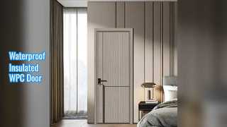 Isolation thermique étanche à l'humidité de porte creuse WPC