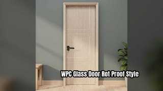 Porte en verre WPC résistante à l'humidité et durable